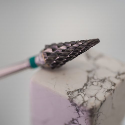 Nagy hegyes karbid balkezes csiszolófej C