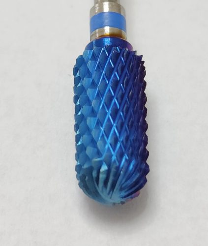 Kék lekerekített henger karbid csiszolófej