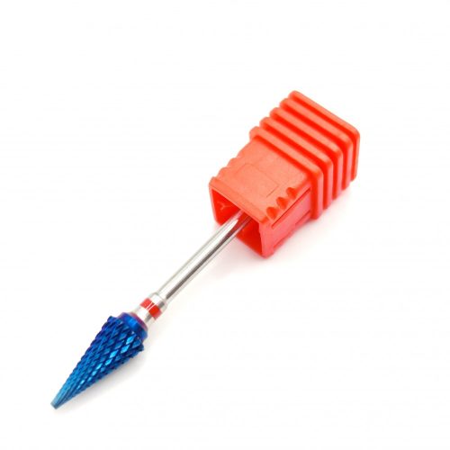 Kék hegyes karbid balkezes csiszolófej F