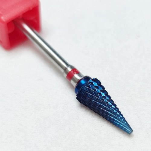 Kék hegyes karbid balkezes csiszolófej F