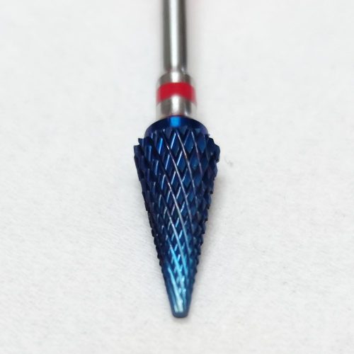 Kék hegyes karbid balkezes csiszolófej F