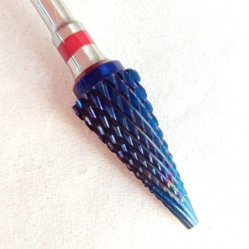 Kék hegyes karbid balkezes csiszolófej F